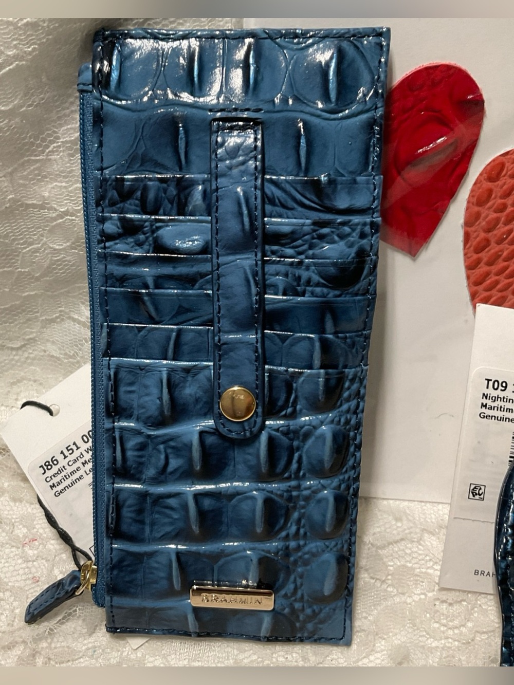 NWT BRAHMIN rare MARITIME CREDIT CARD WALLET